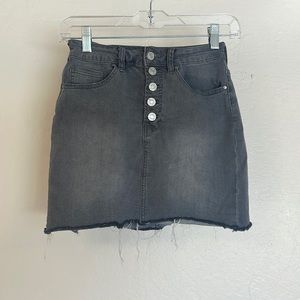 Gray Denim PacSun Skirt